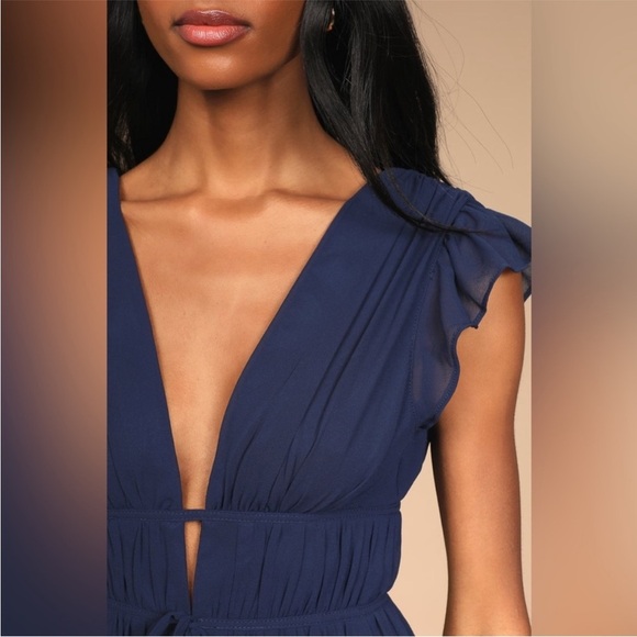 Lulus I'm All Yours Sage Brush Ruffled Maxi Dress - Picture 2 of 10